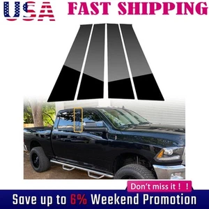 Pillar Post Decal Trim for Dodge Ram 2009-2018 (Crew Cab/Quad Cab) Glossy - Foto 1 di 9
