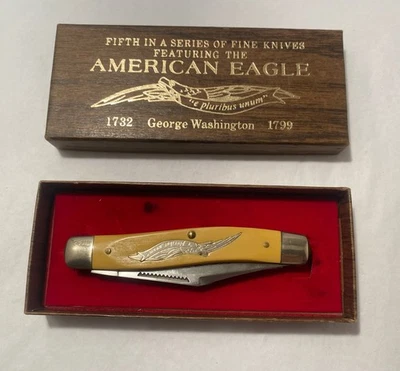 Vintage Parker American Eagle - George Washington - Schrade Walden USA - Image 1 of 4