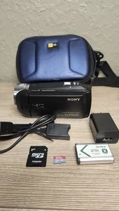 Sony HDR-CX405 HD Handycam Camcorder 9.2 MP 128gb Micro Sd Cables Works Great - Picture 1 of 23