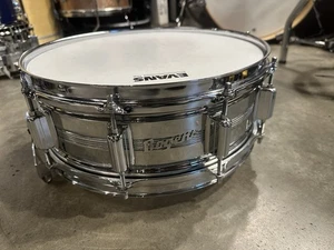 Rogers Dynasonic 5-band Script Badge Snare Drum Vintage 5.5x14 NO WIRE RAIL #BR8 - Picture 1 of 14