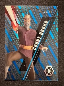 2016 Topps Star Wars High Tek Count Dooku #SW-49 Blue Rainbow /99 - Picture 1 of 2