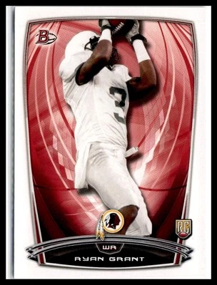 Ryan Grant 2014 Bowman Rookies #29 RC Rookie Washington Redskins - Image 1 of 2