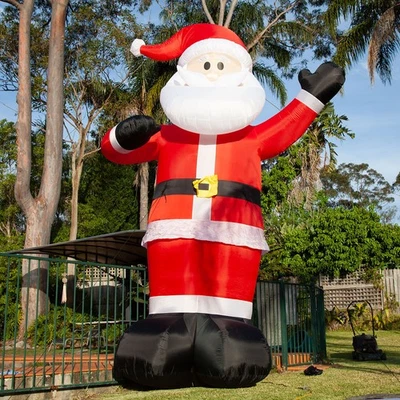 5M Height Inflatable Santa Claus with Light for Christmas Decoration - image 1 of 4