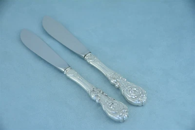 Cuchillo de mantequilla maestro 2 Reed & Barton Francis I plata esterlina 7" HH sin monograma Foto 1 de 4