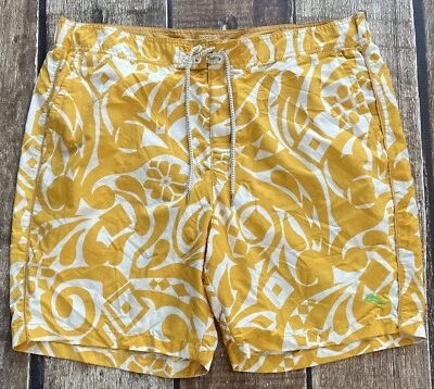 TOMMY BAHAMA RELAX LINED SWIMMING TRUNKS YELLOW MENS XL EXCELLENT - Image 1 of 4