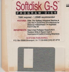 Software Apple ITHistory (década de 1990): SOFTDISK G-S SAM/JukeBox/QuickTime/Medida - Imagen 1 de 1