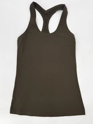 Camisa sin mangas Lululemon para mujer verde espalda deportiva pulóver entrenamiento activo correr Foto 1 de 4