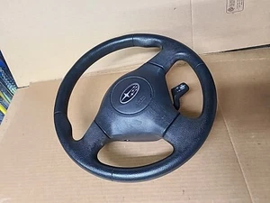 2003-2004 SUBARU FORESTER STEERING WHEEL BLACK Used🤙 - Picture 1 of 3