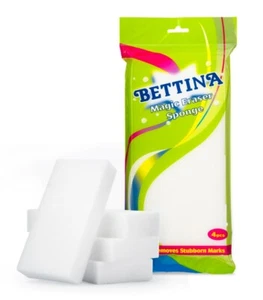 Bettina Magic Radierschwamm - 4er Pack - Entfernt hartnäckige Flecken. - Bild 1 von 1