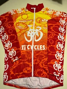 Voler Radtrikot Langarm rot orange Flammen Größe S Herren - Bild 1 von 5