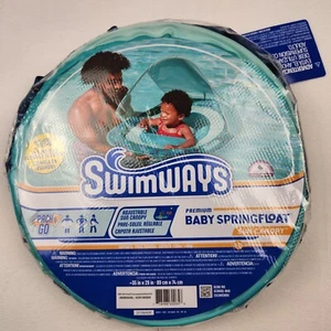 SwimWays Premium Baby Spring Float for 9-24 Months Pack & Go Sun Canopy NWT NEW - Picture 1 of 5