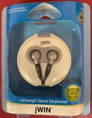 Auriculares esteroides ligeros Jwin con estuche de viaje Foto 1 de 3