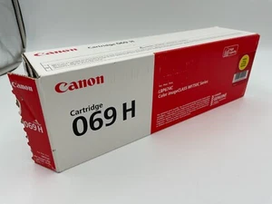 GENUINE Canon 069 High Capacity Yellow Toner Cartridge *OPEN BOX* - Afbeelding 1 van 3