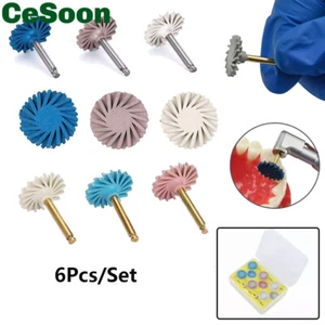 1 juego de kits de discos de pulido de resina dental compuestos pulidores de diamantes de goma cepillo - Imagen 1 de 14