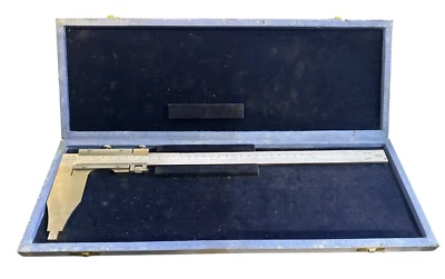 VINTAGE VERNIER CALIPER 0-12"  3 1/2" JAWS DRAPER POLAND 900-120 - Image 1 of 4