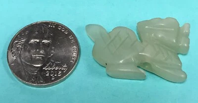 ANTIQUE JADE CARVED WHITE DRAGON ZODIAC 28 CTS. PENDANT - Image 1 of 4