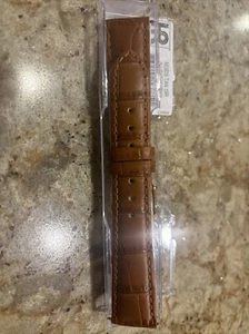 Hadley Roma 19mm Chestnut Genuine Alligator Matte Finish Watch Band MS2005 - Picture 1 of 3