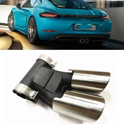 Kit de puntas silenciadoras de tubo de escape trasero para Porsche 2008-2015 2014 Boxster Cayman 987 Foto 1 de 4