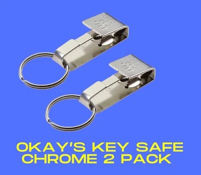 Okay’s Key Safe, 2 pack of Chrome. Maintenance, custodian, school. Free ship!