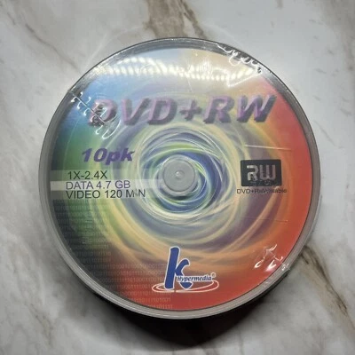 K Hypermedia CD-R Recordable Discs 650MB 74min Multi Speed 16x Pack of 10 NEW - Image 1 of 3