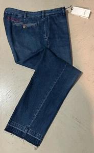 New $1380 Gucci Men’s Washed Cotton/Linen Jeans Pants Blue 36 US Italy - Picture 1 of 9