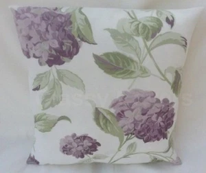 Laura Ashley Designer Cushion Cover HYDRANGEA Grape Purple Fabric Various Sizes - Picture 1 of 2