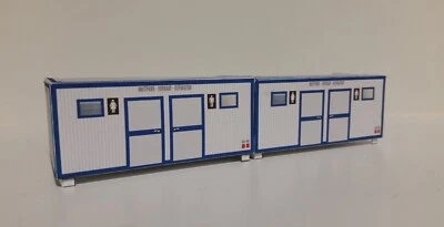 HO/1:87 WC-Container 2 Stück Kartonmodellbausatz - Bild 1 von 3