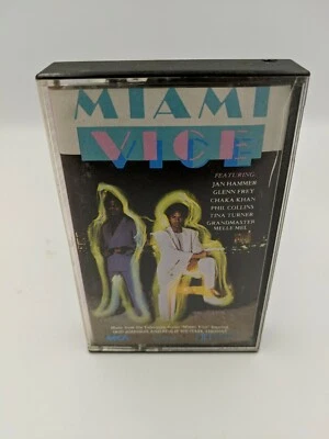 Miami Vice Soundtrack Cassette Tape 1985 Glen Fry Tina Turner Phil Collins 80's - Image 1 of 4