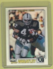 2001 Topps Chrome Football Refractor Tyrone Wheatley Raiders #16/999
