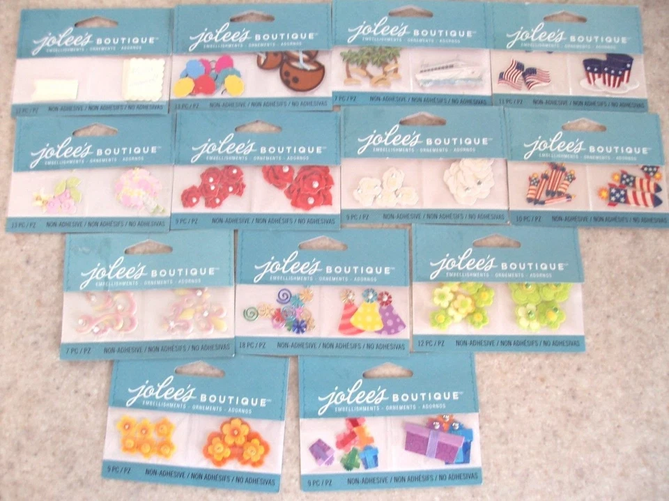 Jolee's Boutique Non-Adhesive Embellishments You Choose, NEW - Image 1 of 1