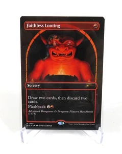 Faithless Looting 1779 Borderless Non Foil D & D Secret Lair MTG NM / M - Picture 1 of 1