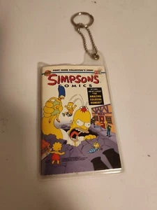 Llavero de cómic en miniatura de Los Simpson #1 promoción súper raro - Imagen 1 de 4