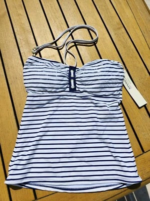 NEW Sperry Top-Sider Women's Tankini Swimming Top sz S RN52419 NWT — 第 1/2 张图片