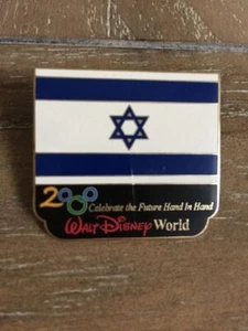 SELTENE ALTE Walt Disney World Pin Millennium Dorf Israel Flagge Zukunft feiern - Bild 1 von 1