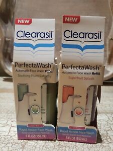 2 Clearasil PerfectaWash Ultra Soothing Plant Extracts & Superfruit Splash NOS