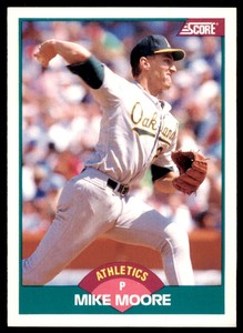 1989 Score Rookie & Traded. Mike Moore Oakland Athletics #5T