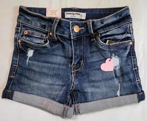 Celebrity Pink Girls Kids Youth Size 7 Mid Rise Short Demin Jean Blue Rolled - Picture 1 of 11