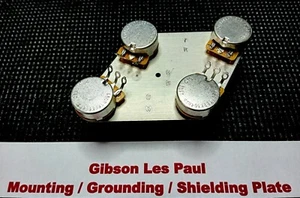 SALE Gibson Les Paul Shielding & Grounding OEM Control Plate - Heavy Duty Steel - Picture 1 of 3