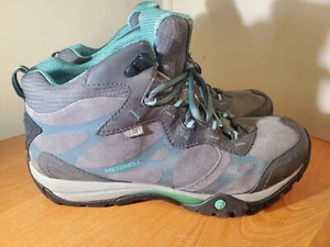 Merrell Women's Size 8.5 Castle Rock Hiking Boots Gray Leather - Super Nice - Picture 1 of 10