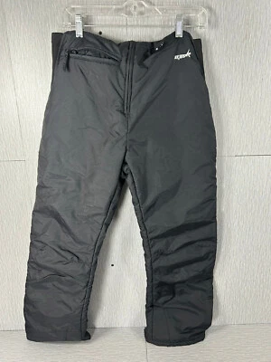 Pantalones de nieve Skigear babero grandes juveniles negros en general 1/4 cremallera nailon atléticos nuevos sin etiquetas Foto 1 de 3