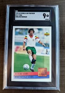 1993 Upper Deck World Cup - Luis Figo - Future Stars - English/German - SGC 9