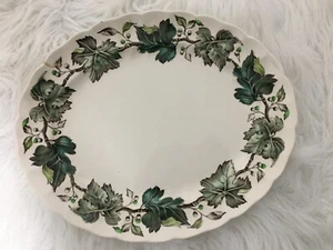 Johnson Brothers VINTAGE CREAM (GREEN IVY & BERRIES) 12" Platter 12"X10" - Picture 1 of 7