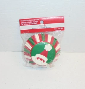 Weihnachten Cupcake Liner Standard Backformen 75 Stück Weihnachtsmann - Bild 1 von 2