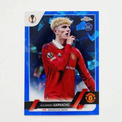 2022-23 Topps Chrome Sapphire UEFA Alejandro Garnacho Image Variation RC #50 - Image 1 of 2