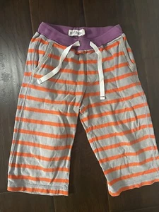 Mini Boden gestreifte Hose 8 Jahre orange .Zughose. Fehler hinten ausgebessert - Bild 1 von 5