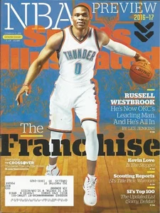 OKLAHOMA CITY THUNDER RUSSELL WESTBROOK 2016 SPORTS ILLUSTRATED MVP 6X ALL STAR - Picture 1 of 1