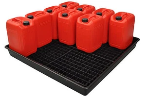 Ölchemie gebündelt Tropfsumpf Auslaufpalettenwanne 120 Liter / 16 x 25 Liter - Bild 1 von 1