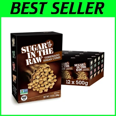 Natural Turbinado Cane Sugar Cubes, Hot & Cold Drinks, 25 Ct - Imagem 1 de 4