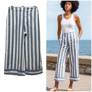 Club Monaco Größe 6 breite Streifen kurze Hose 20,5 Zoll Schrittlänge maritim Küste  - Bild 1 von 11