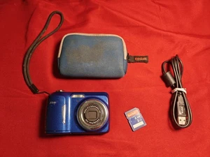 Pacchetto fotocamera digitale compatta Kodak EasyShare C183 14,0 MP blu testata - leggere - Foto 1 di 19